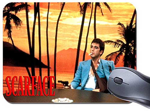 Preisvergleich Produktbild Scarface Al Pacino Sonnenuntergang Szenarium Mauspad. Filmposter Mauspad Qualität
