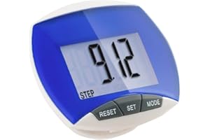 Locisne Podómetro Multifuncional Podómetro de Paso Simple Podómetro Deportivo portátil con Clip para Hombres y Mujeres Contador de calorías de Paso Medición de Fitness