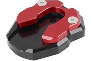 F FIERCE CYCLE CNC Pie Soporte Lado Soporte Extensión Almohadilla Almohadilla para Pata de Cabra para Moto