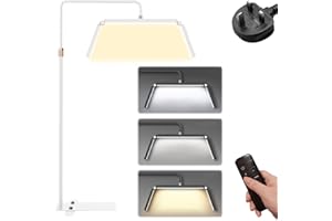 AYYDS 36'' Lash Light for Eyelash Extensions, LED Half Moon Light Floor Lamp for Eyelash Tech, 360° Rotatable, 3200-5600K Adjustable Color Temperature and Brightness, Esthetician Light (White)