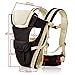 Ubesta Baby Carrier Breathable Multifunctional Adjustable Front Facing Infant Comfortable Sling Backpack-Khaki