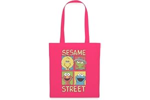 Spreadshirt Sesamstraße Bibo, Oscar, Elmo, Krümelmonster Stoffbeutel