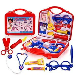 NK STAR Doctor Play Set with Foldable Suitcase, Doctor Set Toy Game Kit, Compact Medical Accessories Toy Set Pretend Play Sets,Docter Kit Toy for Kids, Plastic ( Multicolor )