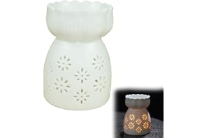 CSENASON Wax Melt Burners, Lotus Oil Burner Wax Burner Ceramic Wax Melt Burners Tea Light Wax Melt Burner for Aroma Oil And Wax Melts Home Decoration