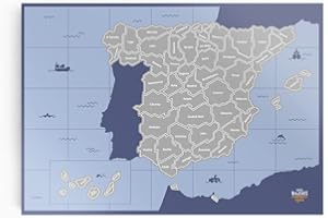 RASCA VIAJEROS Mapa rascable Banderas España