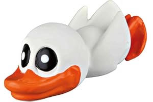 TRIXIE Ente - quietschendes Hundespielzeug aus Latex für langen Spielspaß - 13 cm spannendes Kauspielzeug mit Sound - 35176