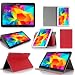 Produktbild Samsung Galaxy Tab 4 10.1 Tasche Leder (Wifi/3G/4G/LTE) Hülle rot Cover mit Stand - Zubehör Etui UltimKaz Tablet PC Samsung Galaxy Tab 4 10.1 zoll SM-T530/T535 Schutzhülle (PU Leder) - XEPTIO : Exceptional Case ! Vorbestellung