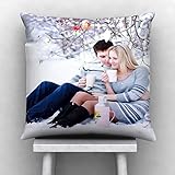 Personalized Photo Satin 100 TC Pillow/Cushion- White, 12*12