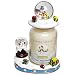 Produktbild Rare Offizielles Yankee Christmas Limited Edition Halterung Geschenk Set – Sugary Sweet Snowfall Große Kerze mit Schneekugel Schneemann Jar Topper