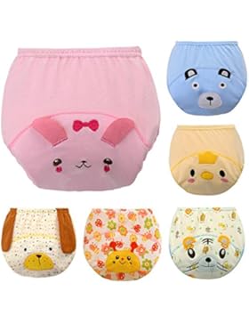 ElecMotive 6 Stück Baby Kinder Unterwäsche Unterhosen Trainerhosen Töpfchentraining