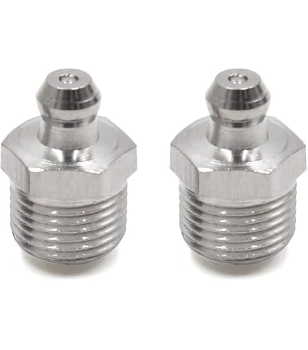 Collier Fixation SOURCING MAP 2Pcs M12 x 1,5mm Métrique Inox Droit Graisse Raccord Filetage