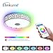 Produktbild LED-Deckenleuchte 36W + 10W hohe Tonqualität Lautsprecher, Musik Deckenlampe, Smartphone APP Kontrolle Dimmen Bluetooth Deckenleuchte, LED bunte Deckenleuchte
