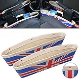 Sunshine Fly 2 stücke Autositz Gap Anti-Leck Tasche Aufbewahrungsbox Für Cooper Countryman Clubman R55 R56 R57 R58 R59 R60 R6