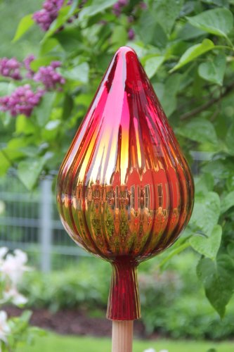 Gartenkugel (RT1) Rosenkugel Tropfenform Gartenkugeln Rosenkugeln Glas 33 cm groß (auch mit Rosenkugelstab erhältlich) - 2