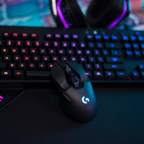 Logitech G903 - Rat  n inal  mbrico para Gaming con Sistema de Carga inal  mbrica POWERPLAY Compatible con Lightspeed - Paquete Alem  n