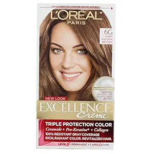 LOreal Paris Excellence Creme with Pro-Keratine Complex, Light Golden Brown
