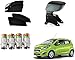 Auto Pearl Premium Quality Car Accessories Combo of Premium Quality Zipper Magnetic Sun Shades Car Curtain. & Car Tyre Air Alert Valve Cap Set of 4 Pcs. & Premium Quality Car Armrest Console Box Grey. For Chevrolet Beat Type-2 RS.2089.00