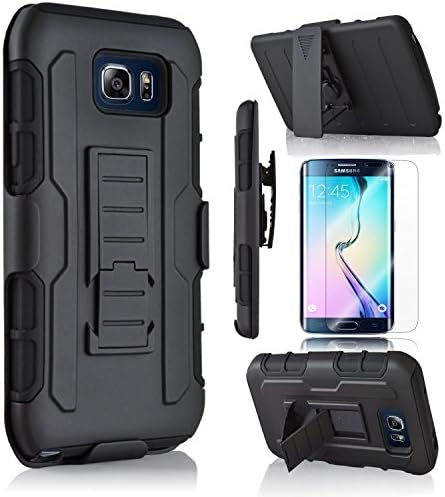 S6 edge+ Plus Case,Galaxy S6 edge+ Plus Case,Colel [Heavy Duty] Armor Holster Defender Full Body Protective Hybrid Case Cover with Belt Swivel Clip With Premium Screen Protector for Samsung Galaxy S6 edge+ Plus