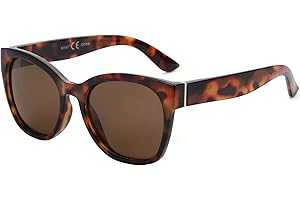 ZENOTTIC Cat Eye Polarised Sunglasses for Women - Oversized Sun Glasses UV400 Protection Retro Shades Designer Style