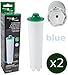 Produktbild 2 x FilterLogic CFL-802B - Filterpatrone ersetzt Jura ® Claris BLUE Nr. 71311 / 71312 / 67007 und Claris ENA Wasserfilter für Jura Kaffeemaschine / Kaffeevollautomat - Sechseck Filter Steckpatrone