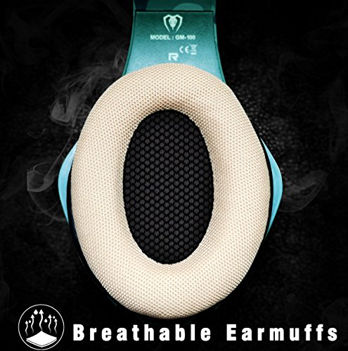 Cascos de Camuflaje para PS4   PC   Xbox One Beexcellent 2018 Auriculares de   ltima Generaci  n con Sonido Cristalino en Altos de Diadema Cerrados con Reducci  n de Ruido  Tiene un Adaptador 2 en 1 