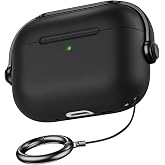 BUFF LABS Airpods Pro 3. Nesil ile Uyumlu DjPods Sert Malzemeli Kilitli Kapak Askı Aparatlı Kılıf (Siyah-Siyah)