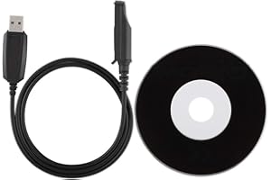 HAKEETA Walkie Talkie Cavo di Scrittura per Programmazione USB con CD Driver Compatibile per Radio bidirezionali BaoFeng UV-9R BF-R760 BF-9700 BF-A58 GT-3WP Retevis RT6.
