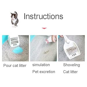 PLDDY Lettiera per Gatti, Toilette per Gatti, Lettiera per Gatti, Semi-Chiusa, Vasca per Gatti, Casseruola, Orinatoio… PLDDY Lettiera per Gatti, Toilette per Gatti, Lettiera per Gatti, Semi-Chiusa, Vasca per Gatti, Casseruola, Orinatoio… - immagine 6