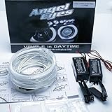 4x 106mm KIT AROS CCFL OJOS DE ANGEL 4x 106MM CANBUS SERIE 3 E46 ci FACELIFT (2004-06) CON PROYECTOR BLANCO 6000K KIT ANGEL EYES