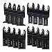 Produktbild OxoxO 16 pcs Wood Oscillating Multitool Saw Blade Set Fits Fein Multimaster, Porter Rockwell Cable, Black & Decker, Bosch Craftsman, Ridgid Ryobi, Makita Milwaukee, Dewalt, Chicago