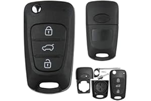 OGGIPRO Schlüsselgehäuse für Hyundai i10 i20 i30 ix35 Elantra KIA Cee'd Picanto Rio