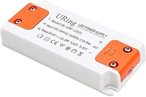 URing Transformateur Driver 1-18W Alimentation 230V à 12V, DC Sans Scintillement Ni Bruit, Basse Tension Pour G4 MR16 GU5.3 Halogène