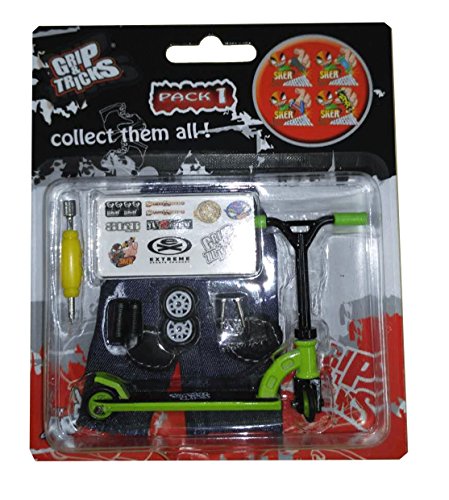 Grip & Tricks - Finger SCOOTER - Skate - Pack1 - Dimensions: 22 X 13,5 X 2 cm