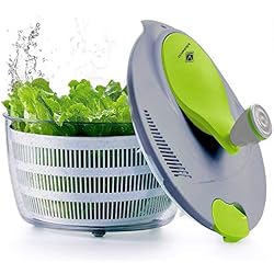 Kilokelvin Spinner à Salade en Plastique 4 litres Séchoir à Légumes Rapide-sans BPA