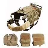 Ein Hundegeschirr Weste + ein EDC Beutel + eine Reißverschlusstasche + ein Erste-Hilfe-Kasten