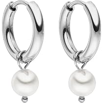 PURELEI Orecchini Waina A Cerchio Con Moneta - Acciaio Inossidabile, Diametro 1,4 Cm, Regalo Donna