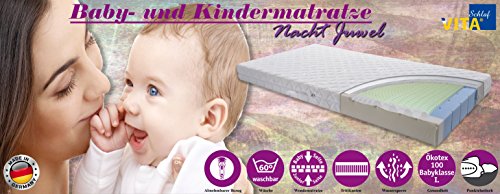 VitaSchlaf Premium Wende Kaltschaum Baby und Kindermatratze „Nacht Juwel“ Größe 70 x 140 cm - 2