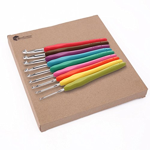 *Versand aus Deutschland* 9 tlg Bunt Häkelnadel Stricknadeln Set Stärke 2.0MM/2.5MM/3.0MM/3.5MM/4.0MM/4.5MM./5.0MM/5.5MM/6.0MM Basteln DIY NEU - 5
