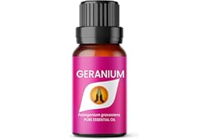 AROMA ENERGY Geranium Essential Oil, 10ml | Floral Essential Oils Fragrance for Diffuser for Home, Candle Making, Wax Melts, Cleaning, humidifier | Pure, Natural, Vegan, Made in UK