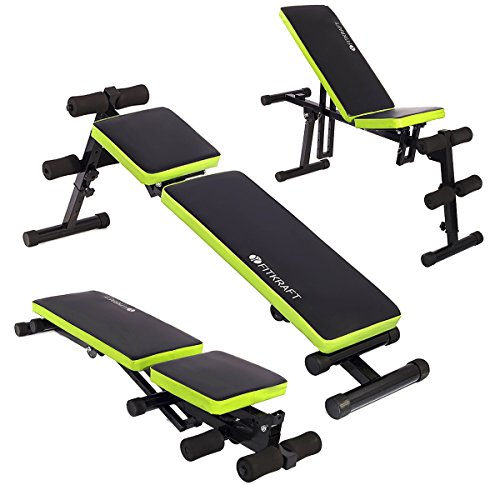 Fitkraft MPB FTKTLAWKAWP Multifunktionsbank Multipositionsbank Hantelbank Bauchtrainer Schwarz - 8