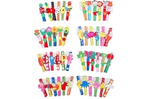CATHY TOY SHOP 18 Multi Coloured Funky Fun Wooden Clothes Pegs Party Goodie Bag Gifts