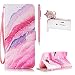Produktbild für Samsung Galaxy J5 (2015) Hülle Leder ,SKYXD Bunte Strand Drucken Muster Schutzhülle PU Folio Ledertasche Trageschlaufe / Magnetverschluss / Kartenfächer Brieftasche / Standfunktion Handyhülle mit Katze Staubstecker + Eingabestift 3 in 1 Zubehör Handytasche Etui für Samsung Galaxy J5 2015 Bookstyle Flip Leather Case With Stylus Dust Plug