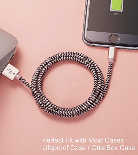 iPhone Kabel, becaso Lightning Kabel für iPhone 6/6S/6 PLUS/6S Plus, iPhone 5/5S, iPhone 7/7 Plus, iOS-Geräten – Nylon geflochten iPhone Ladegerät Kabel 3Pack 1.5M - 7