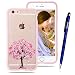 Produktbild Für Apple iphone 6 / 6s 4.7", Yokata PC Hart Case mit Weich Pink Silikon Bumper Hülle Rosa Baum Motif Schale Transparent Durchsichtig Dünn Case Schutzhülle Protective Cover + 1 x Kapazitive Feder