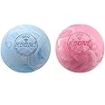 SKEIDO 2pcs K-SONE Lacrosse Massage Ball-Portable Fitness Massage Ball -Muscle Massage Roller-Relaxation Soft Massage Ball (Blue+pink)