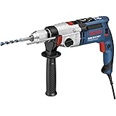 Bosch Professional GSB 21-2 RCT - Taladro percutor (1300 W, 2 velocidades, max perforación hormigón 22 mm, en maletín)
