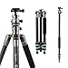 Produktbild Bonfoto B674C Carbon Kamera-Stativ, Stativ Reise, Extrem Leichtes Dreibeinstativ mit 3D-Kugelkopf Schnellwechselplatte und Einbeinsativ-Funktion für Canon Nikon Sony etc.