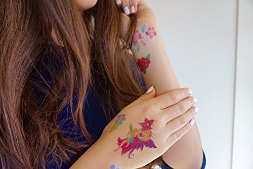 Temporary Tattoos Glitter 4 Girls 50 temporäre flash Einmal-Tattoos für Mädchen - 2