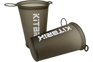 KitBrix Collapsible Reusable Race Cups, 200ml / 7oz - Set of 2 - Eco Friendly Portable Travel Cup for Outdoors, Sports Events, Marathons, Festivals, Football, Rugby, Cricket