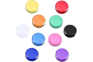 Idota 10 sztuk magnesów na lodówkę, 10 kolorów, okrągłe kolorowe magnesy na lodówkę, na tablicę suchościeralną, klasę, biuro, szafki, zdjęcia